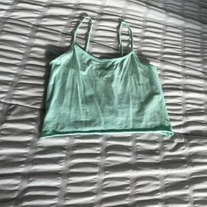 Teal crop top